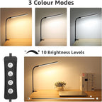 Lepro Clip on Desk Lamp LED Reading light Dimmable USB Small Clamp Lamp - Image 2