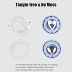 MAIRUI Wired Earbud Case Earphone Headphone Cord Organizer Earbuds Wrap Soft - Image 4