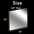 CALPALMY 12 x 12” Clear Acrylic Sheet Plexiglass – 1/8” Thick; Use - Image 2