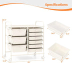 Giantex 9 Drawers Rolling Cart, Classroom Organizers, Storage Cart - Image 3