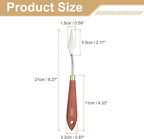 HARFINGTON Palette Knife Painting Tool 2.17" x 0.59" Stainless Steel Teardrop - Image 2