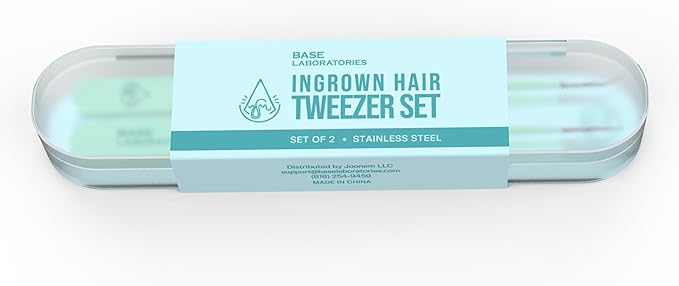Base Labs Ingrown Hair Tweezers Set – 2 Pack Precision Tweezers - Image 7