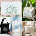 4Pcs Bird Flock Stencils for Painting, Reusable Bird Stencil Drawing Templates - Image 6