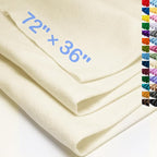 XSEINO Ivory Large Felt Fabric 72" X 36 ", 1.4 mm Thick Soft Felt Fabric Sheet by XSEINOiscreating%EF%BC%81