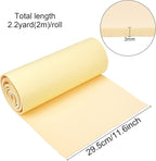 BENECREAT 3mm Thick Beige Self-Adhesive EVA Foam Roll 78.7x11.8 Inch - Image 2