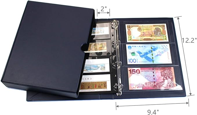 MUDOR Stamp Binder with Slipcase, Empty Stamp Collecting Albums, Stamp Stockbook - Image 4