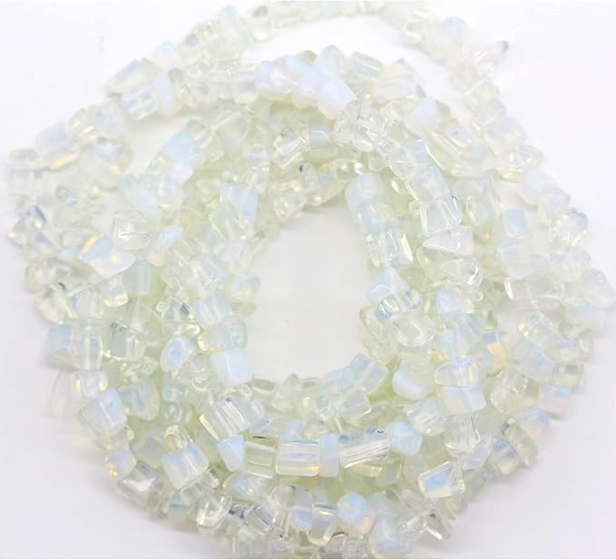 Crystal Chips with Holes for Jewelery Making 5mm-8mm Natural Gemstone Beads - Image 2