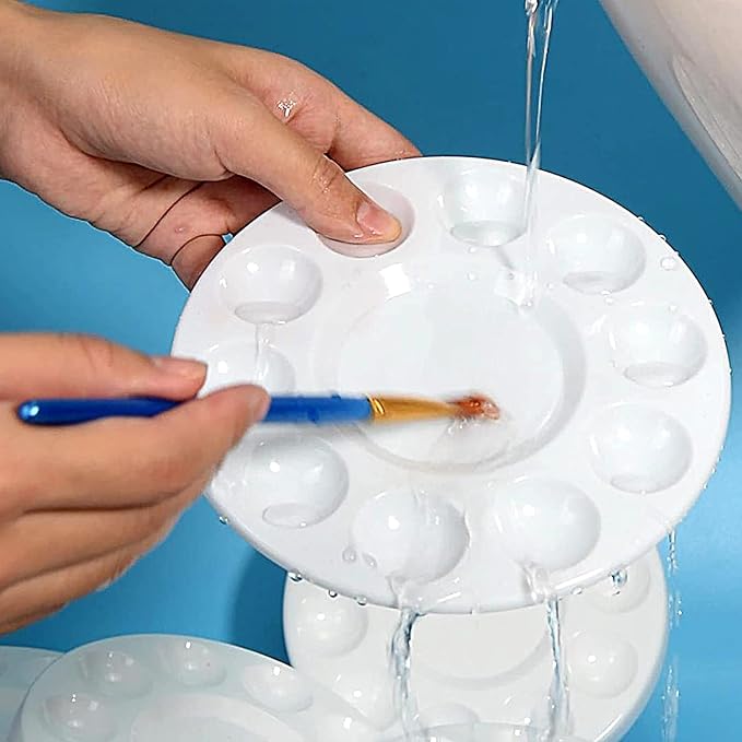 21pcs Paint Tray Palettes, Plastic White Palettes - Image 5