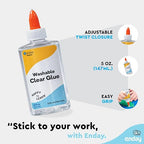 Enday Clear Glue 5oz for Slime – Liquid Craft Adhesive, Dries Clear, Teacher - Image 4