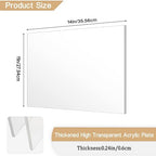 2 Pieces 1/8" Thick Acrylic Sheets, Plexiglass Sheets, Photo Frames - Image 2