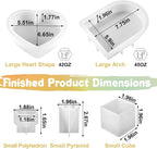 YOILES 2PCS Resin Molds Silicone, Epoxy Resin Casting Craft Mold - Image 2