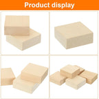 MECCANIXITY 4Pcs Basswood Carving Block, 0.8"x2"x2" Square Wooden Dowels Blocks - Image 4