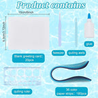 WEBEEDY Paper Quilling Kit 20 Sets DIY Sea Animals Paper Quilling Kit - Image 2