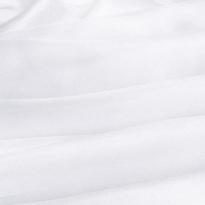 VACVELT White Sheer Organza Fabric by The Yard 60" Wide | Semi-Transparent - Image 7