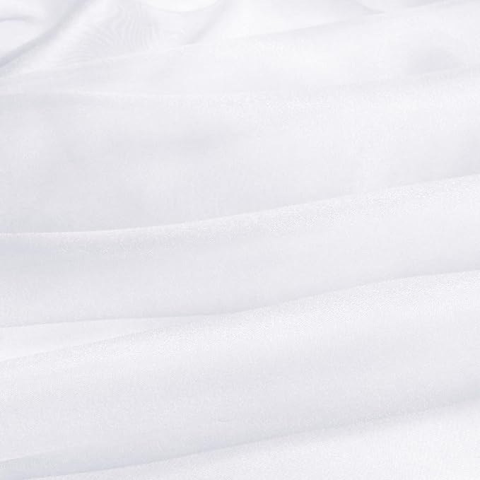 VACVELT White Sheer Organza Fabric by The Yard 60" Wide | Semi-Transparent - Image 7