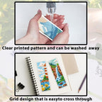 ACRNIGHEET 6pcs Cross Stitch Bookmark Kits, Landscape DIY Cross Stitch Bookmarks - Image 3