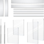 Amrules Clay Tools Kit, Rectangle Shape Acrylic Press Board and Roller Pin by Amrules