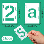 Augshy 2 Inch Letter Stencils for Painting - Image 2