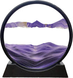 SOFLIY 3D Dynamic Sand Art Liquid Motion, Moving Sand Art Picture Round Glass by Unknown