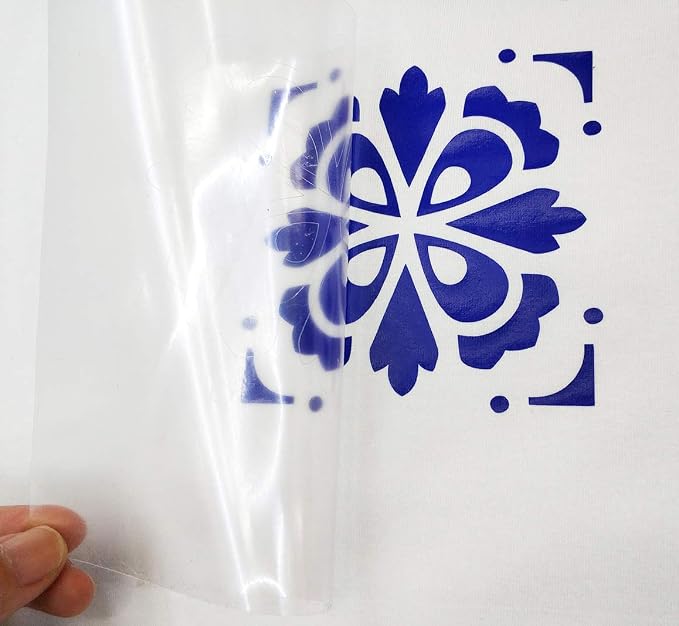 guangyintong Heat Transfer Vinyl Blue HTV Rolls, Glossy Surface Blue HTV Vinyl - Image 4