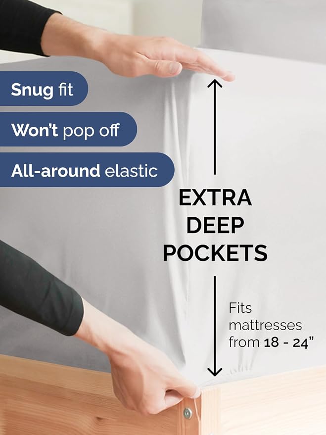 Extra Deep Twin XL Fitted Sheet - Image 2