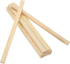 MECCANIXITY 10Pcs Wood Strips Slats, 1/4" x 3/8" x 8" Thin Wood Sticks Flat by MECCANIXITY