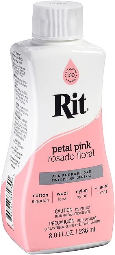 Rit All-Purpose Liquid Dye, Petal Pink 8 Fl Oz - Image 2