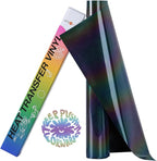 HTVRONT Reflective Rainbow HTV Heat Transfer Vinyl, Reflective HTV by HTVRONT