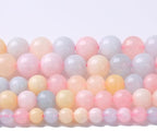 72PCS 10mm Natural Stone Morganite Beads Round Loose Beads by NaturalStoneBeads