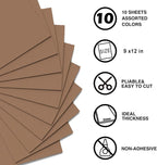 MEARCOOH Brown Foam Sheets Crafts 9x12 Inch 2mm Eva Color Craft Foam Paper - Image 2