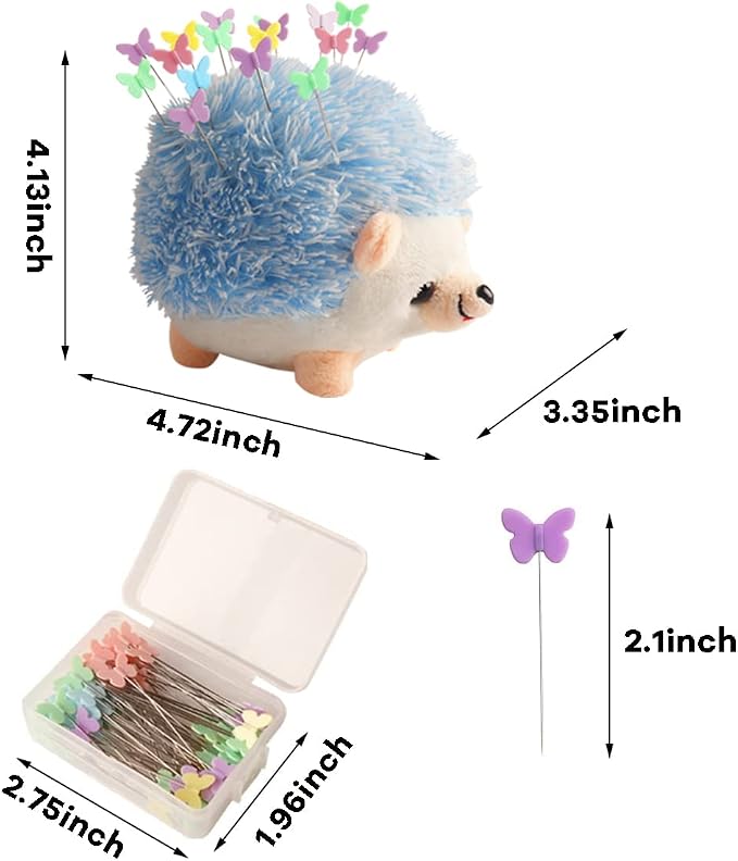 CICILIAYA Hedgehog Shape Pin Cushion, Cute Pincushions Sewing Kit Lovely Needle - Image 3