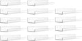 upsimples 14 Pcs 15" Acrylic Shelves by upsimples