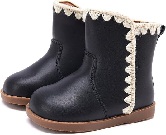 BMCiTYBM Baby Boys Girls Boots Infant Shoes First Walking Booties for All Seasons for 6 9 12 15 18 24 Months