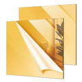 Gold Acrylic Mirror Sheet 11.8” x 11.8” x 1/8”, 2 Pack ALCCIFI Reflective by AcrylicSheets