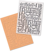 Happy Birthday Plastic Embossing Folders by On-Airstore