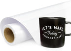 White Vinyl, Glossy White Permanent Vinyl -12" x 11 FT by HYPERTAI