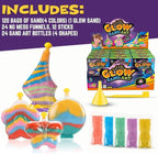 Create Your Own Magic Sand Art Glitter Activity | Glow in the Dark Colored - Image 2