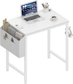 Lufeiya Small White Desk for Small Spaces, 24 Inch Kids Girls Study Writing by LUFEIYA