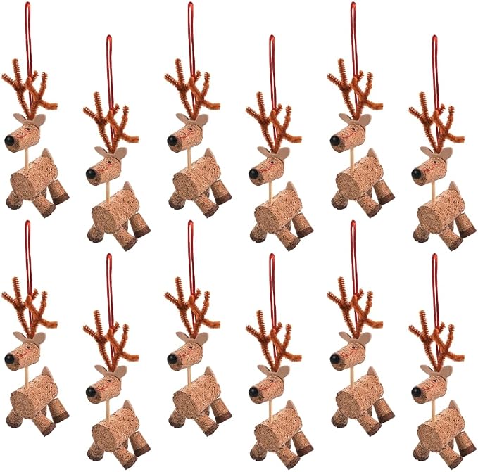 Fun Express Cork Reindeer Christmas Ornament Craft Kits by FunExpress