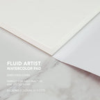 Fluid Watercolor Paper Fold Over Pad, 6 x 6 inches, 20 Sheets, 140 lb Cold Press - Image 4