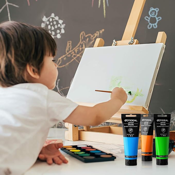 GOTIDEAL Acrylic Paint Cobalt Blue Tubes Non Toxic Non Fading, Rich Pigments - Image 5