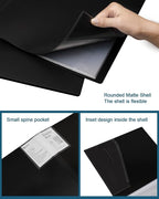 Folder with Plastic Sleeves 4 Pack 9"x12" Black Portfolio Folder - Image 2