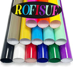 14PCS 3D Puff Heat Transfer Vinyl 12"x10" Multicolor | Puff HTV Vinyl by Unknown