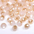 500pcs 6mm Crystal Glass Beads for Jewelry Making Faceted Rondelle Flat Beads by Nitopupu
