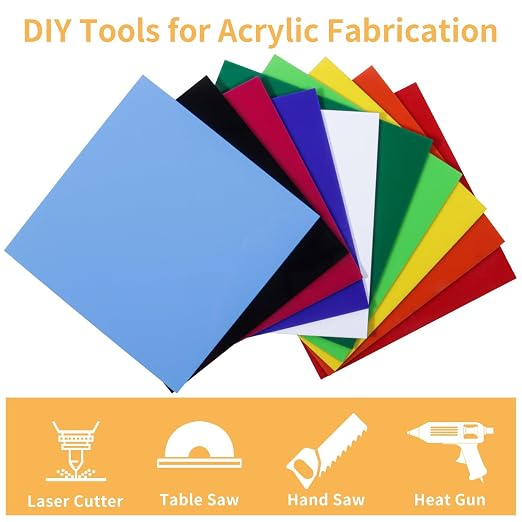 1/8 Thick 12 x 12 inch Acrylic Sheets, 10 Pack Plexiglass Sheets - Image 3