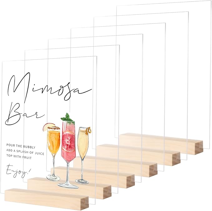8x10 Inch Clear Acrylic Sign by JINMURY
