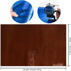 ONEART | Brown Transparent Glitter Vinyl Roll, 0.7 mm Solid Clear PVC Jelly - Image 4