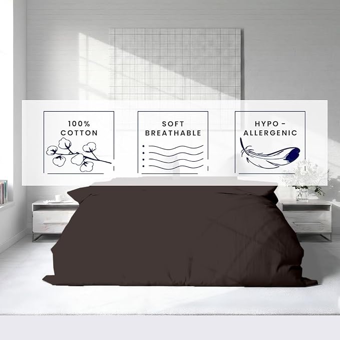 Kotton Culture 1 Pc Duvet Cover Queen Size/Full Size-100% Egyptian Cotton 600 - Image 5