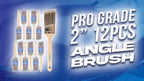 Pro Grade - Paint Brushes - 12Ea 2" Angle Brushes - Image 8