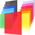 Macarrie 12 Pcs Colored Acrylic Sheets 1/8 Inch Thick Translucent Colored by Macarrie